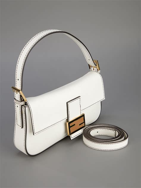 white fendi bag purse|fendi white baguette.